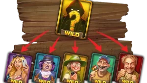 Tampilan visual slot Catfish Hunters dengan latar belakang rawa dan simbol bertema memancing